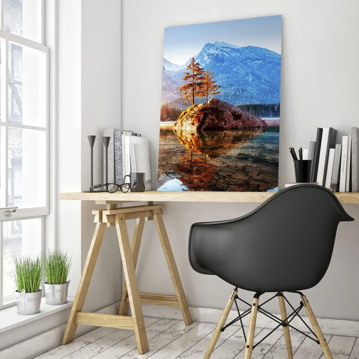 Schilderen op glas - De natuur in een nieuw licht - 50x70 cm