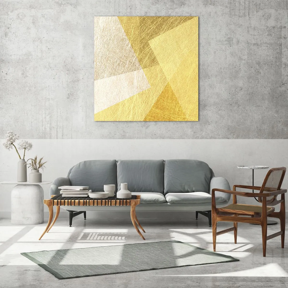 Schilderen op glas - Geometrie weer - 40x40 cm