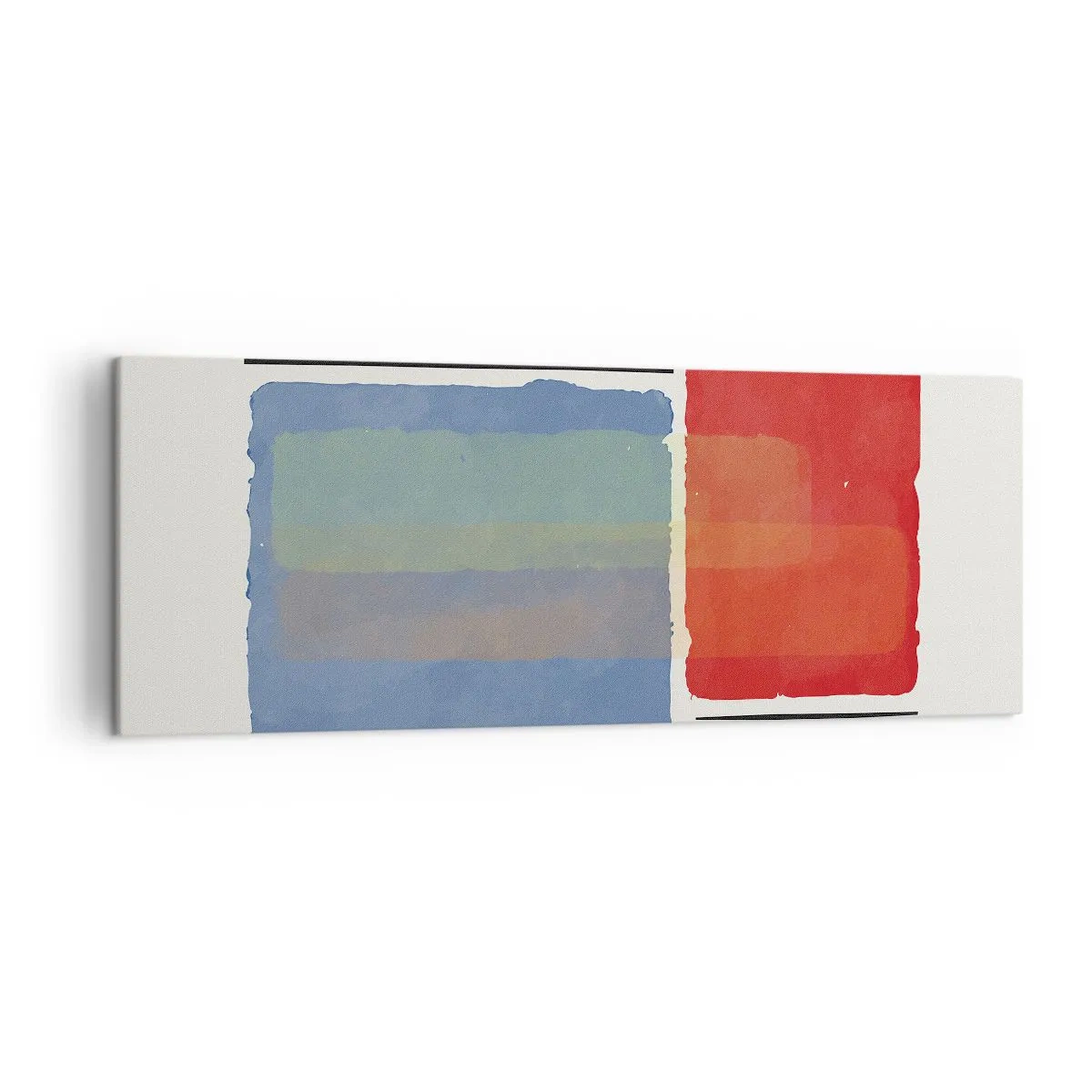 Schilderen op canvas - De geest en de letter van de geometrie - 140x50 cm