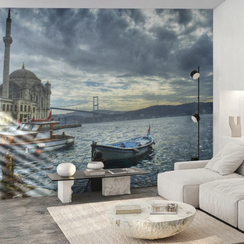 Fotobehang op maat Premium Sand - Op de grens van de werelden - Stad, Istanbul, Turkiye