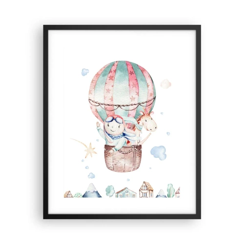 Poster in een zwarte lijst - We zijn zo terug! - 40x50 cm