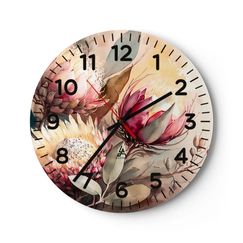 Wandklok - Klok - In profiel en en face - 40x40 cm