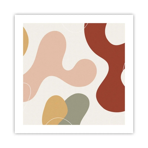 Poster - Kronkels of krullen? - 50x50 cm