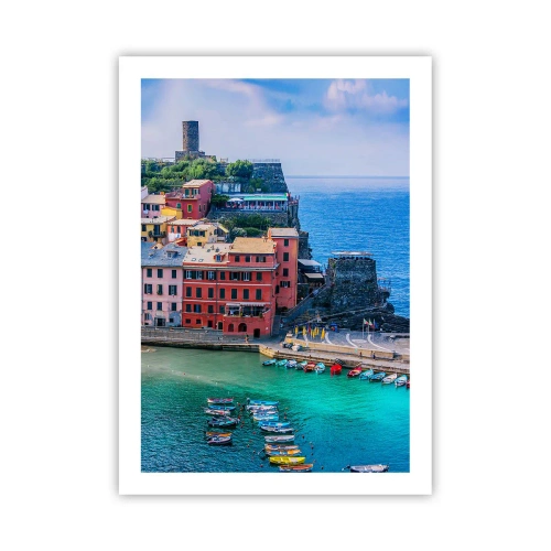 Poster - Mediterrane magische stad - 50x70 cm