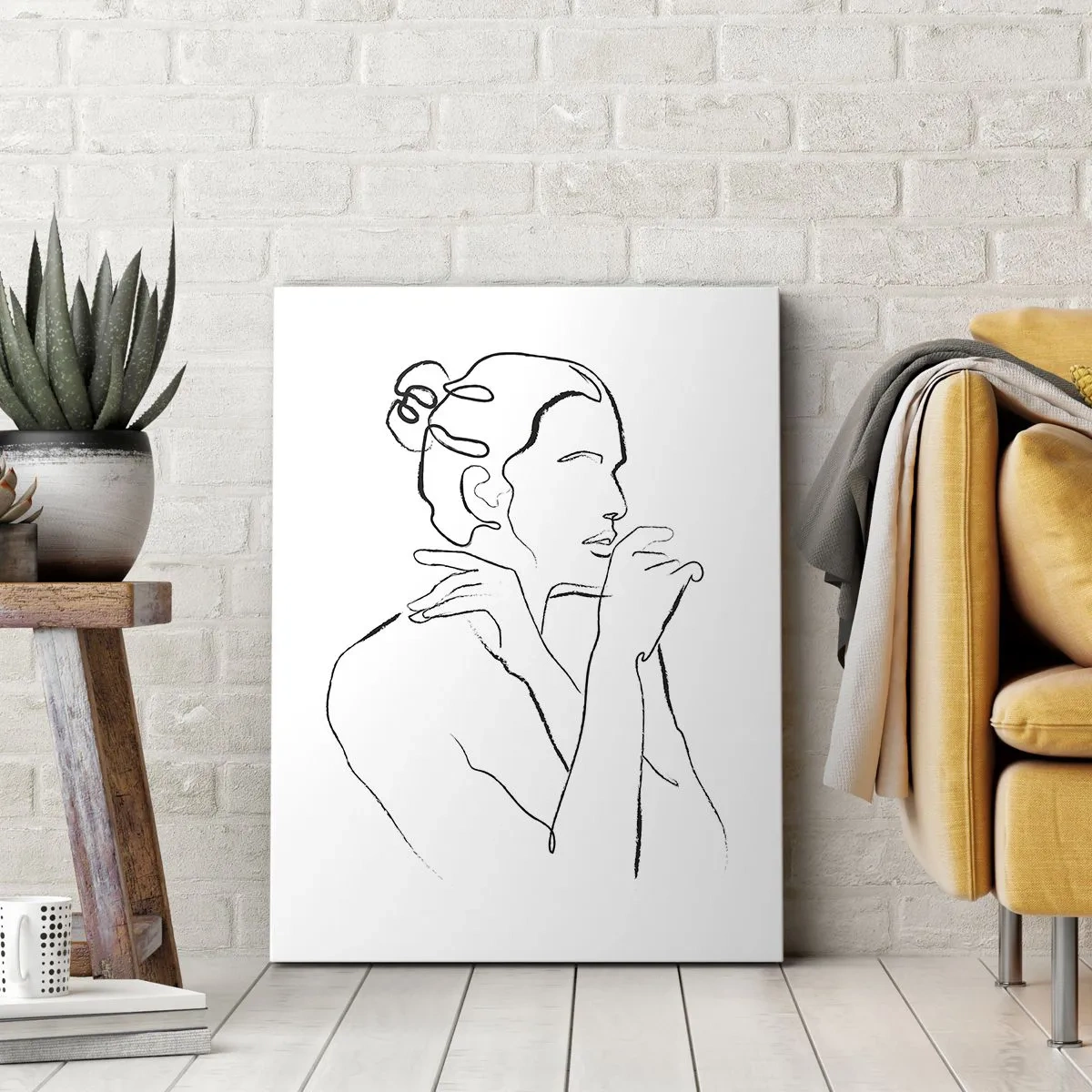 Schilderen op canvas - Naakt: een sensueel mysterie - 55x100 cm