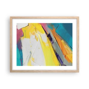 Een poster in een licht eiken lijst - De anatomie van licht - 50x40 cm