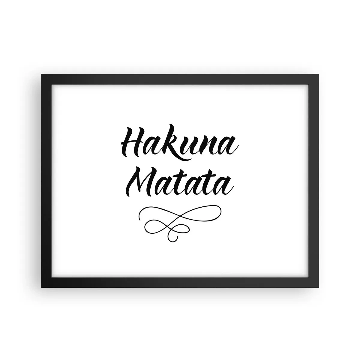 Poster in een zwarte lijst - Beste advies - 40x30 cm