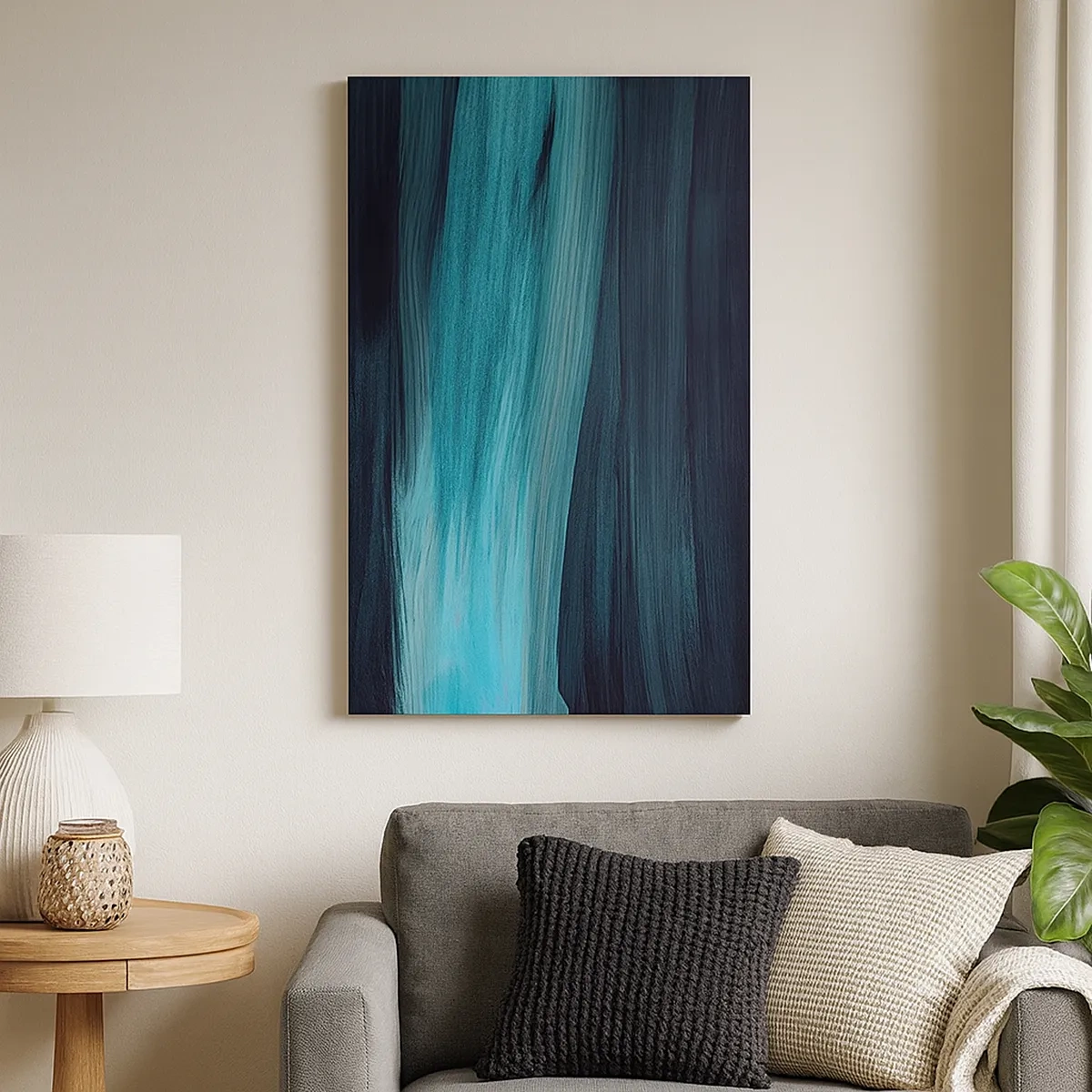 Schilderen op canvas - Ga met de stroom mee - 50x70 cm