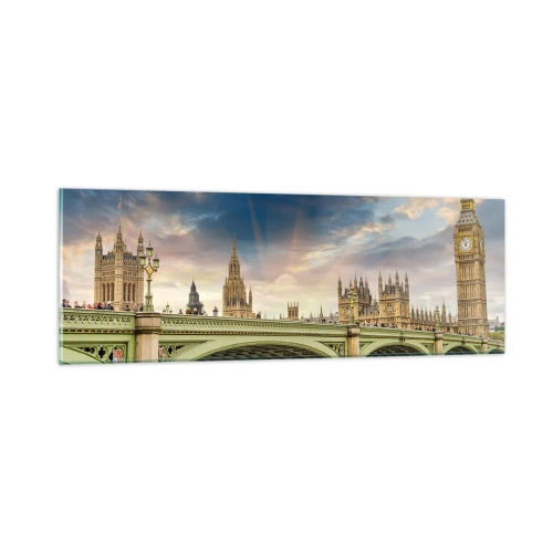 Schilderen op glas - De tijd stond stil in het rijk - 90x30 cm