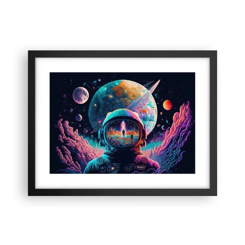 Poster in een zwarte lijst - Filosofen hebben er niet van gedroomd - 40x30 cm