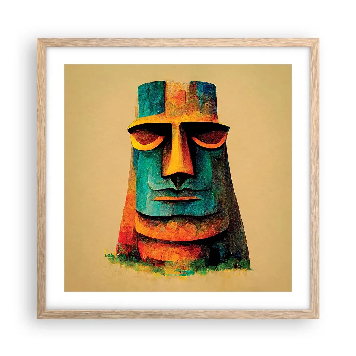 Een poster in een licht eiken lijst - Statig, toch lief - 50x50 cm