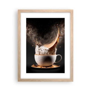 Een poster in een licht eiken lijst - Een explosie van smaak - 30x40 cm