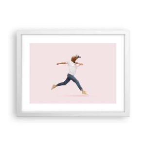 Poster in een witte lijst - Een snufje absurditeit - 40x30 cm