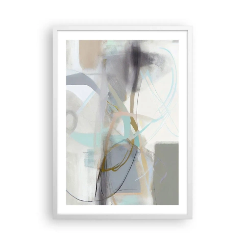 Poster in een witte lijst - Mistige abstractie - 50x70 cm