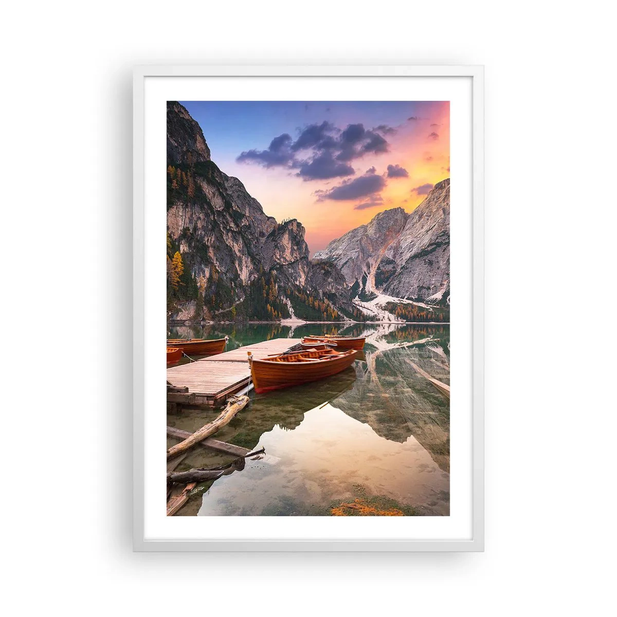 Poster in een witte lijst - Belofte van de dag - 50x70 cm