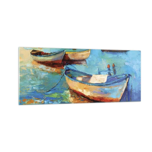 Schilderen op glas - In de zuidelijke baai - 100x40 cm