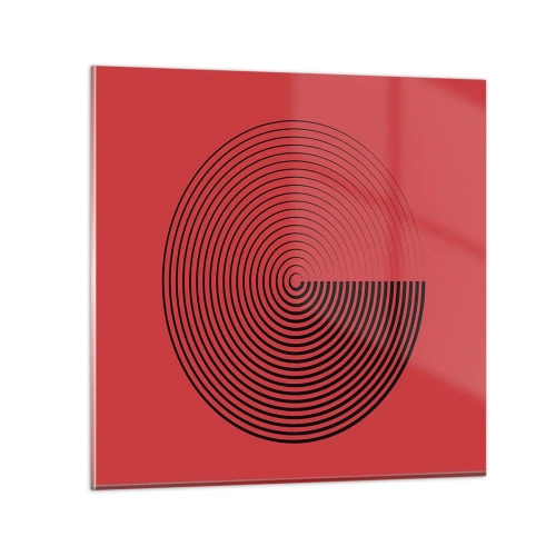 Schilderen op glas - Circulaire beweging - 70x70 cm