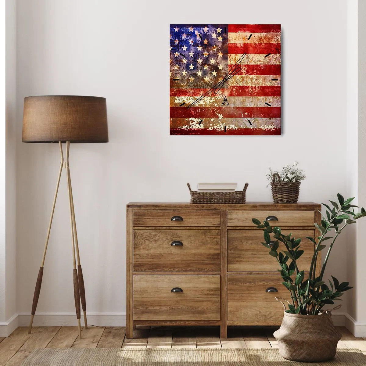 Wandklok - Klok - Glorie vervaagt niet - 30x30 cm