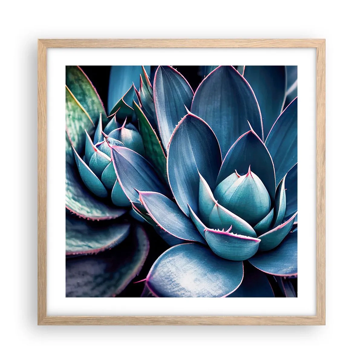 Een poster in een licht eiken lijst - Levenskracht - 50x50 cm