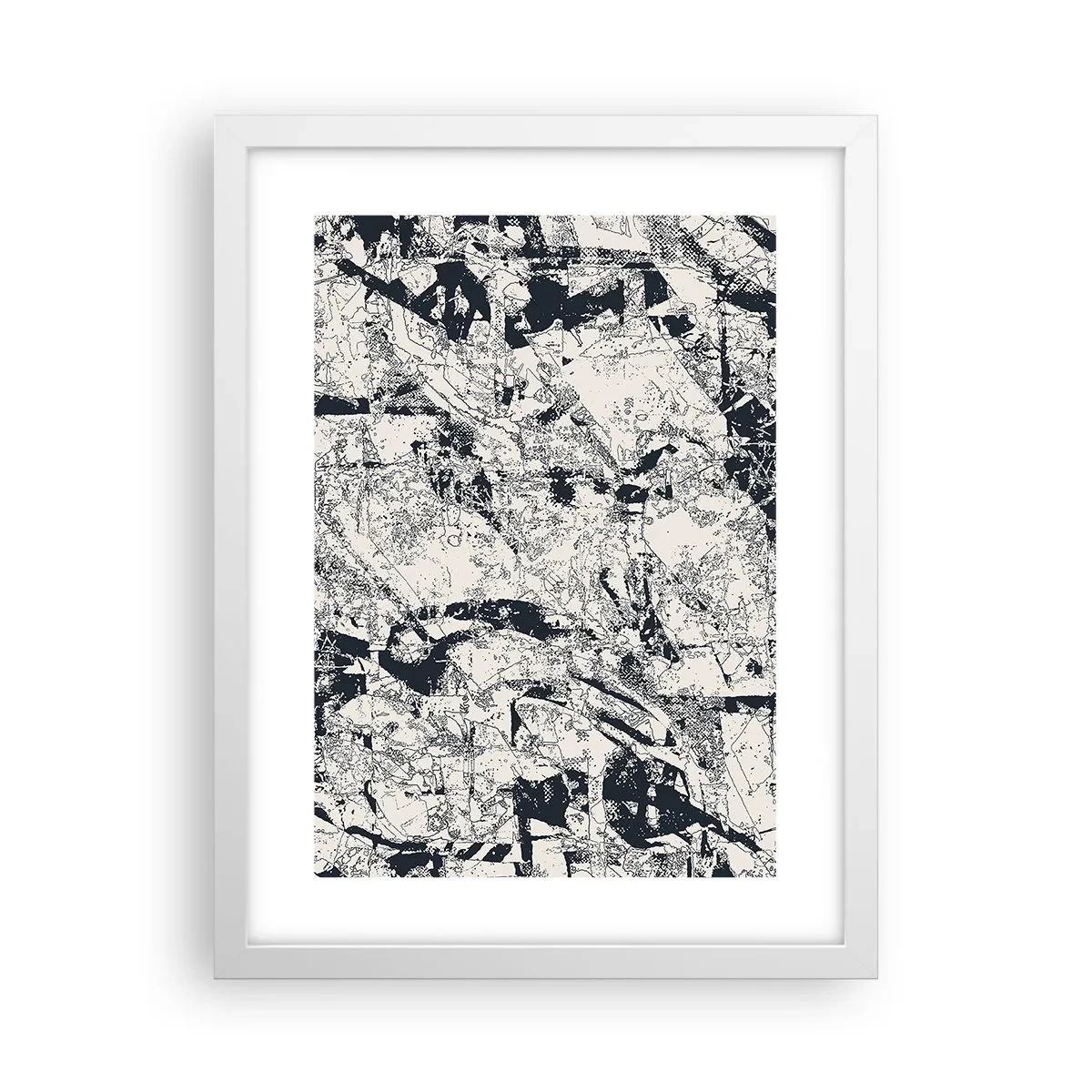 Poster in een witte lijst - Interpenetratie van tegenstellingen - 30x40 cm