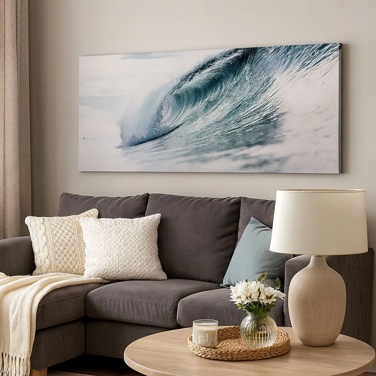 Schilderen op canvas - Waterpiek - 100x40 cm