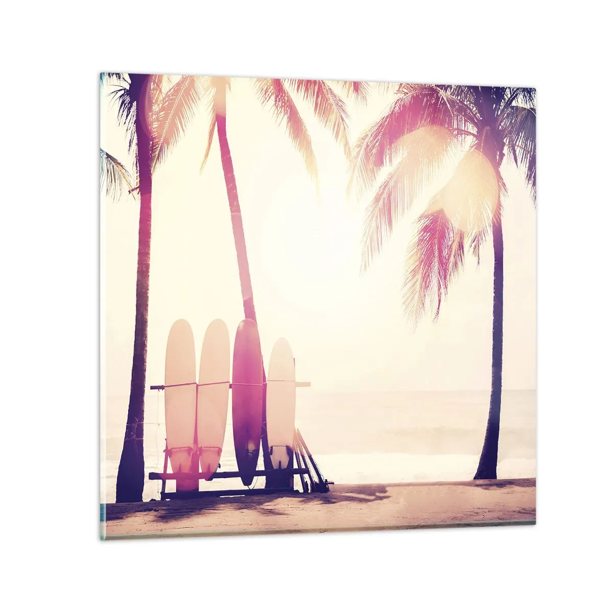 Schilderen op glas - Het wordt een geweldige dag - 30x30 cm