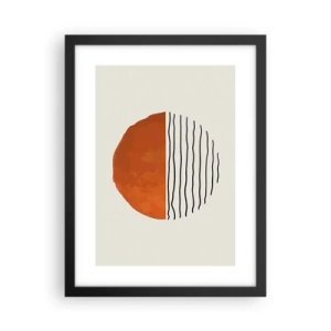 Poster in een zwarte lijst - In het Japanse klimaat - 30x40 cm