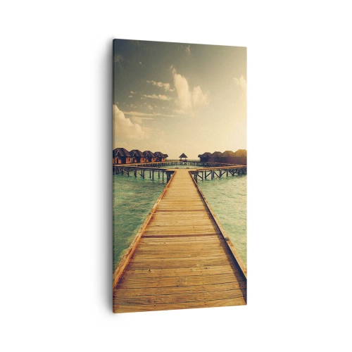 Schilderen op canvas - Een warme uitnodiging - 55x100 cm