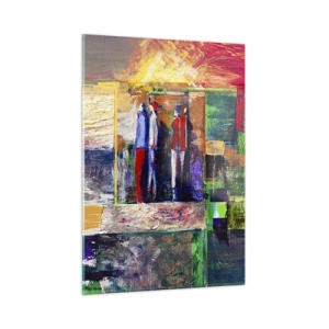 Schilderen op glas - Relaties en emoties - 50x70 cm