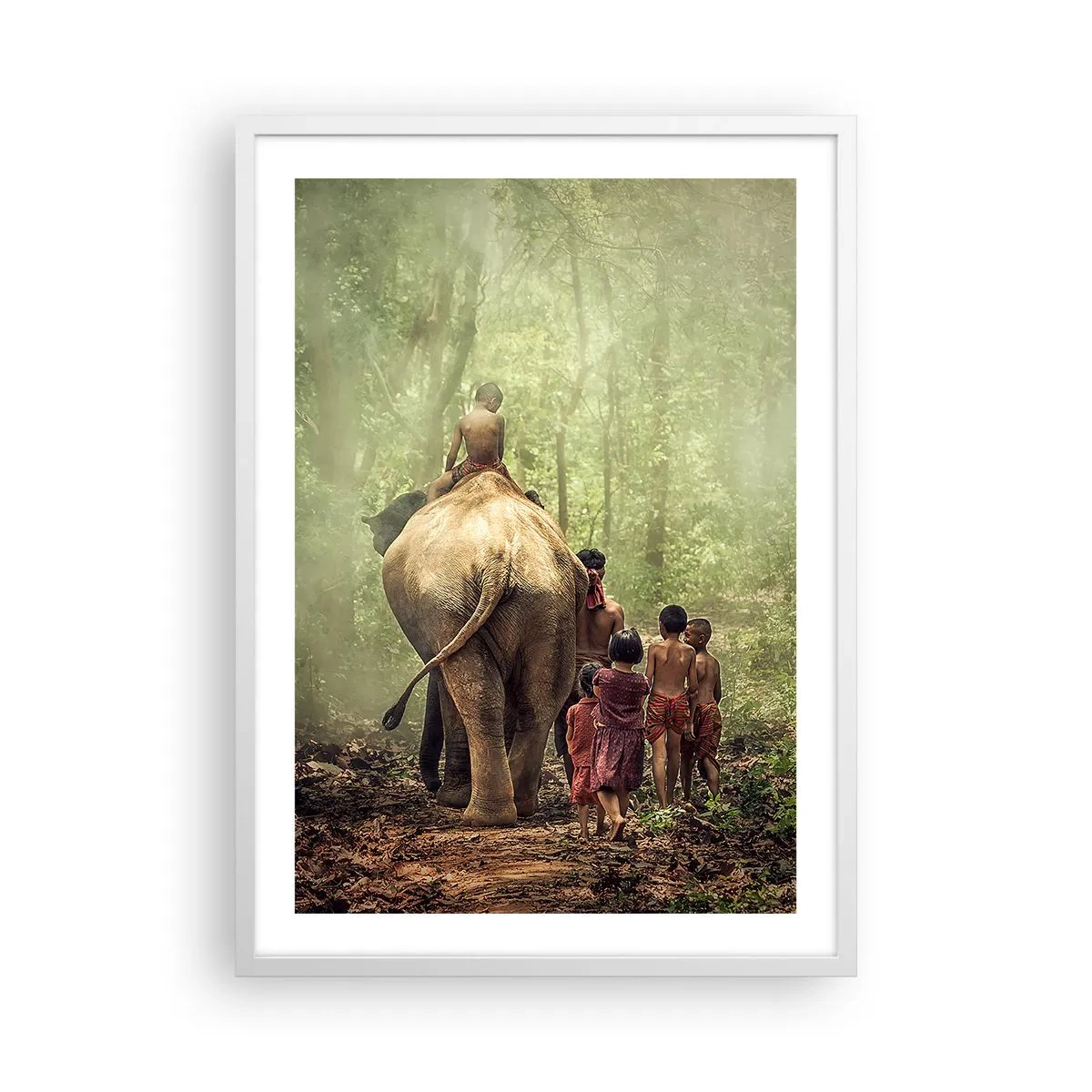 Poster in een witte lijst - Nieuw Jungle Boek - 50x70 cm
