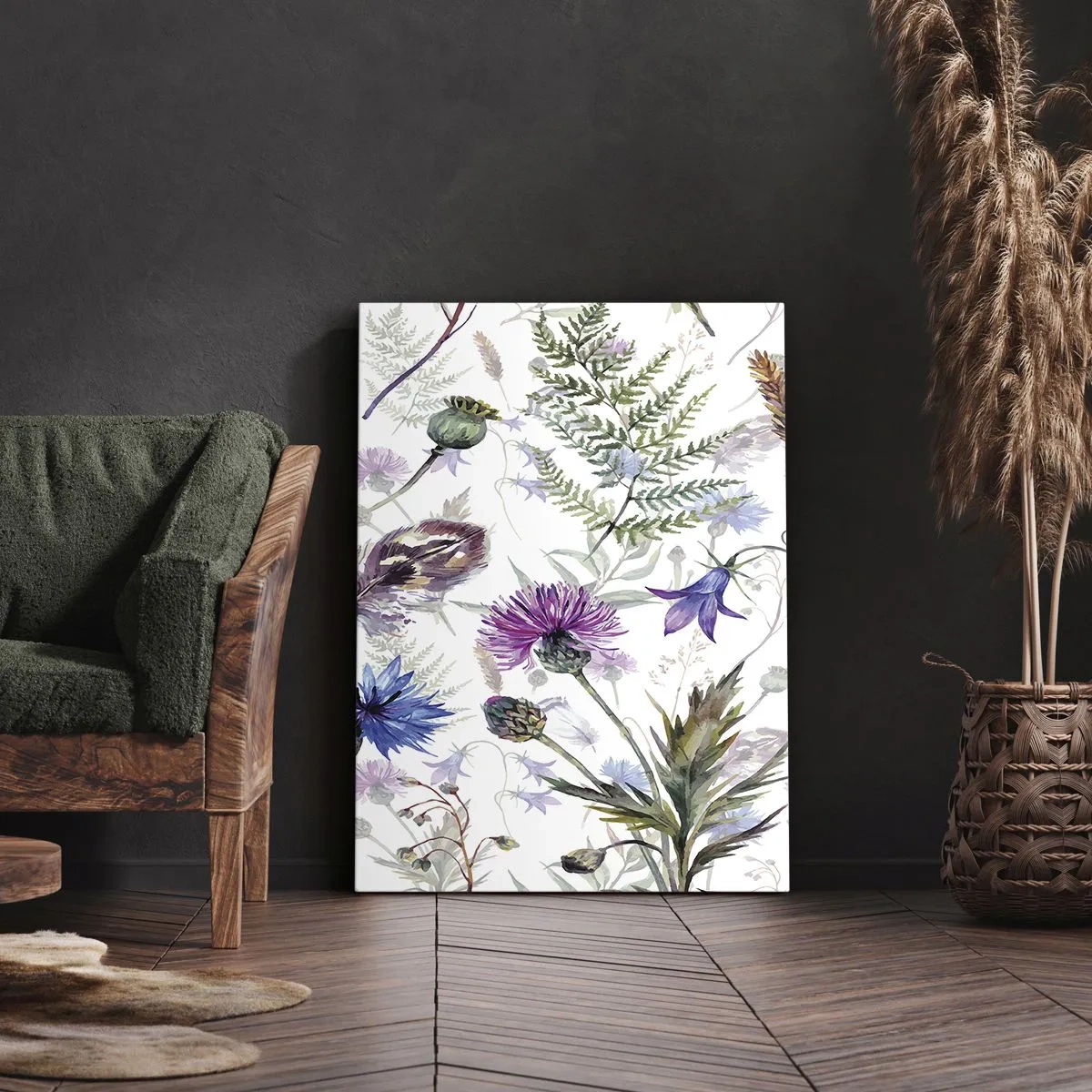 Schilderen op canvas - Pools herbarium - 55x100 cm