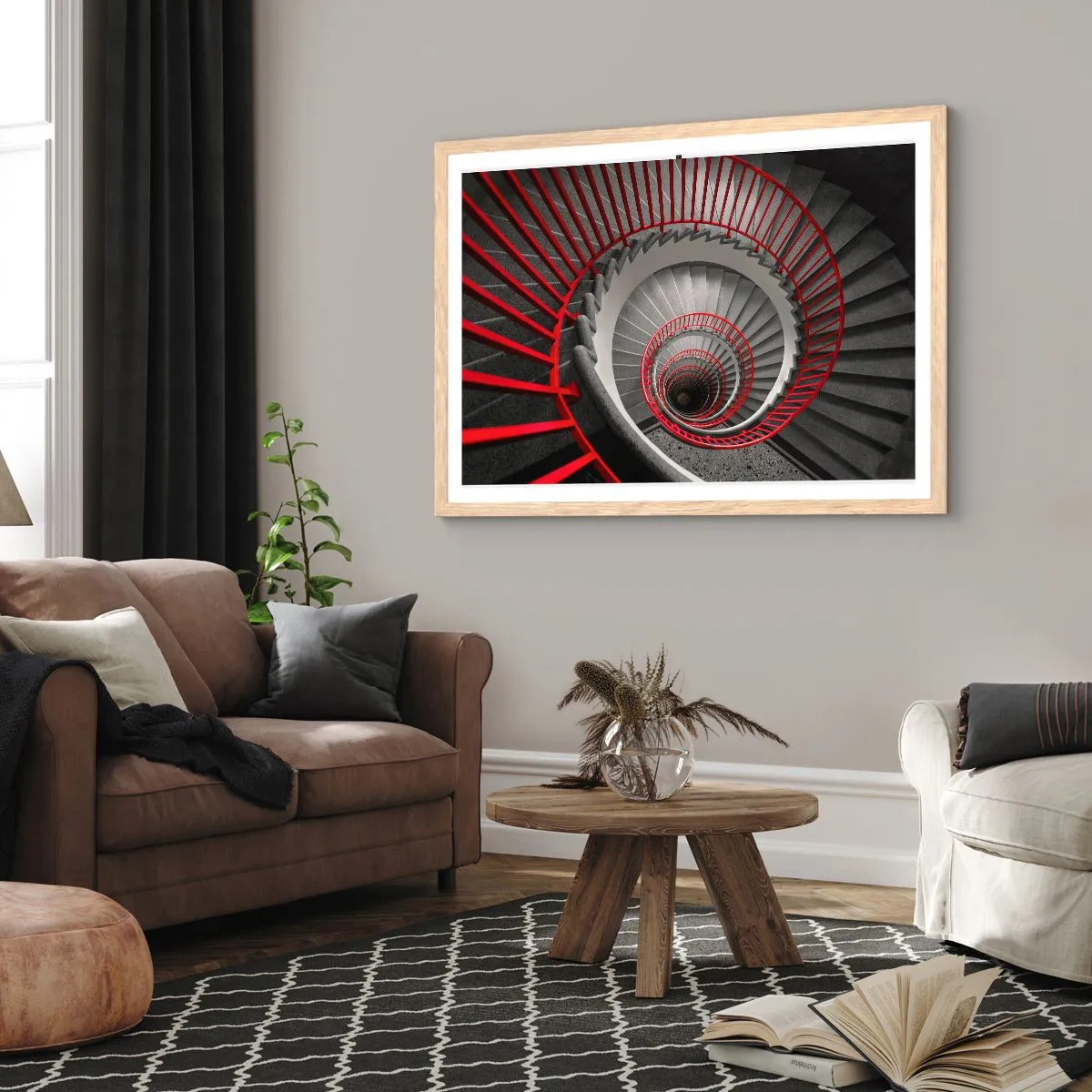 Een poster in een licht eiken lijst - Architectuur plezier - 91x61 cm