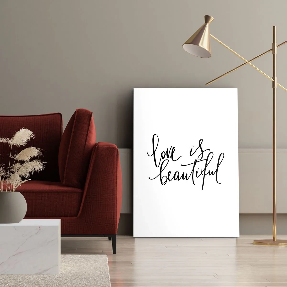 Schilderen op canvas - Lees en herhaal - 45x80 cm