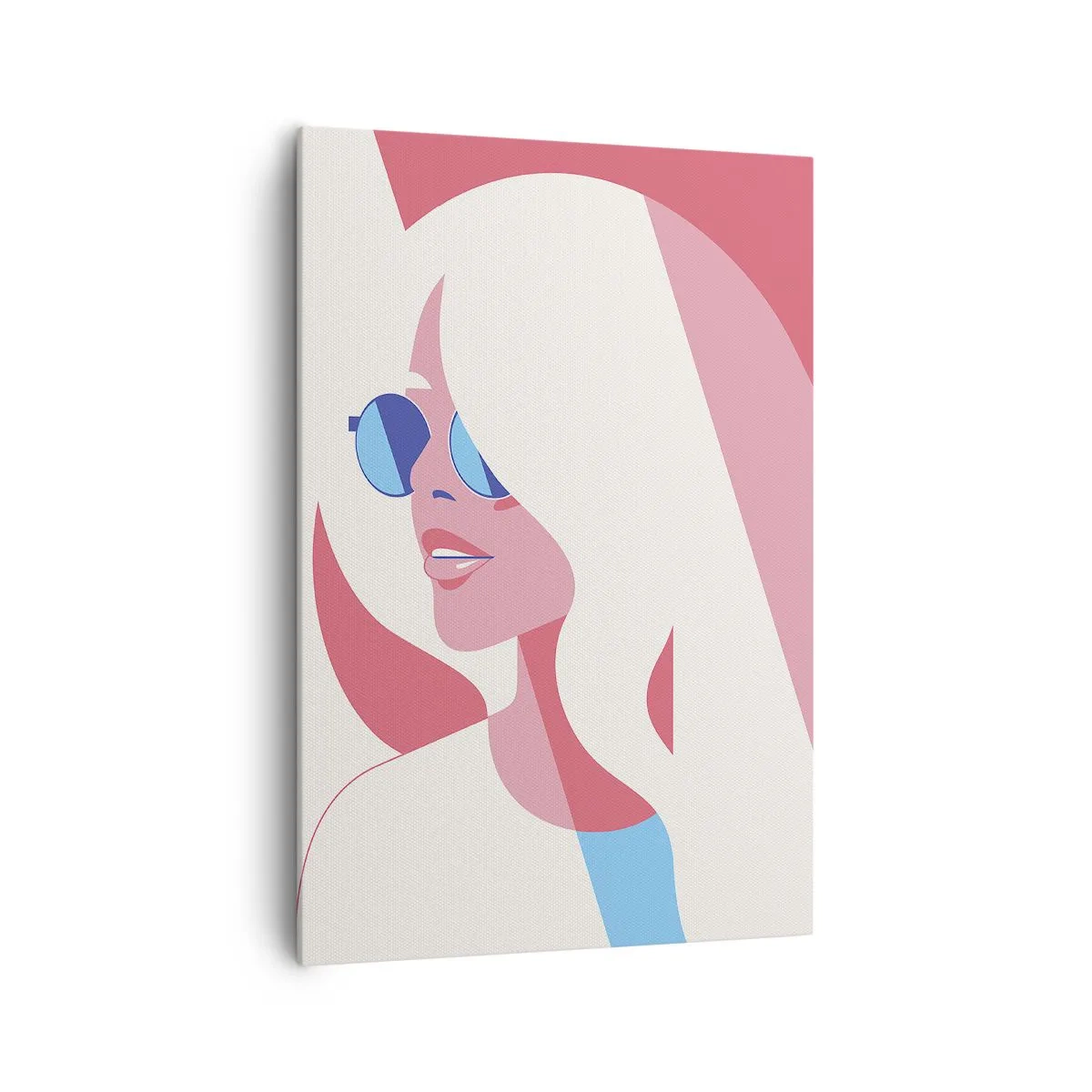 Schilderen op canvas - Het was een blondine... - 70x100 cm