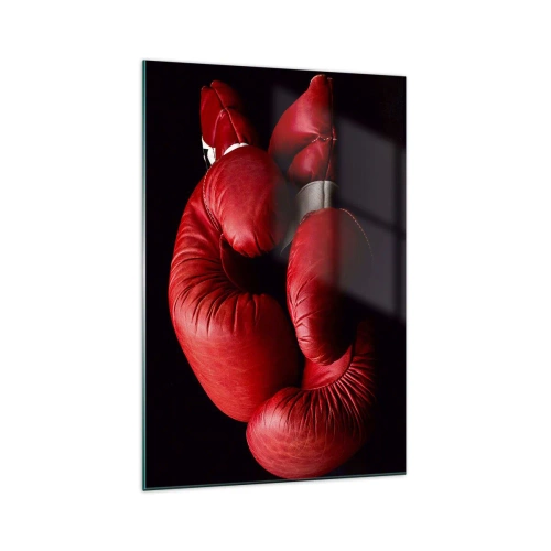 Schilderen op glas - De emoties van het gevecht met ons - 70x100 cm