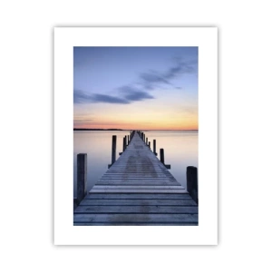 Poster - De rust van een serene schemering - 30x40 cm