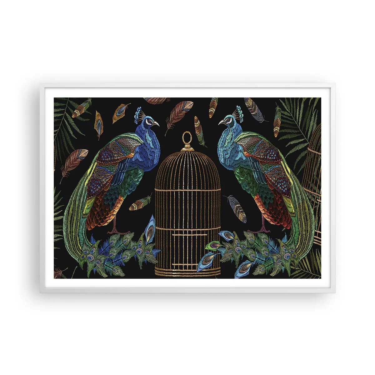 Poster in een witte lijst - In koninklijke gewaden - 100x70 cm