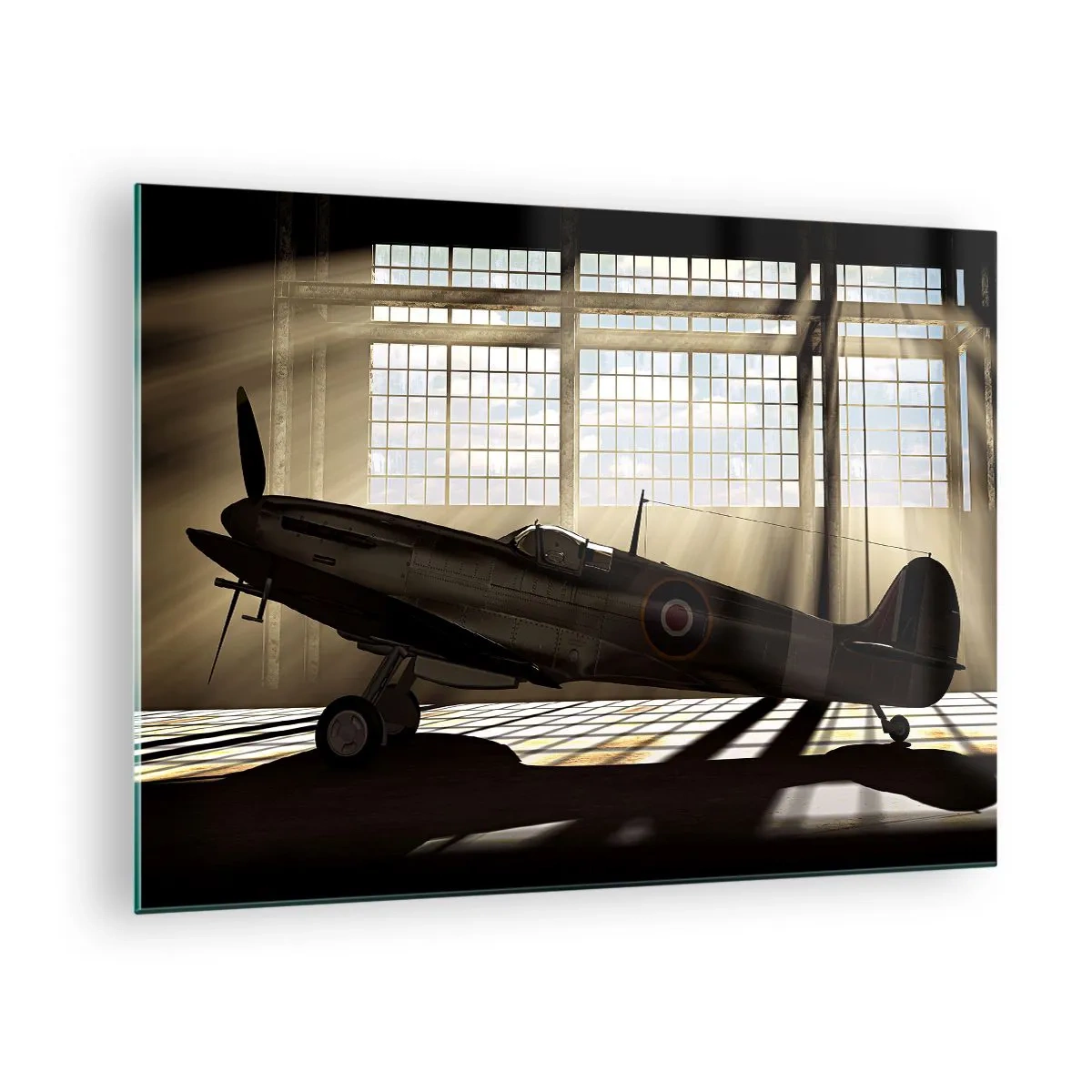 Schilderen op glas - Rust van de krijger - 70x50cm - De rust van een krijger - Moderne wanddecoratie voor woonkamer en slaapkamer ARTTOR