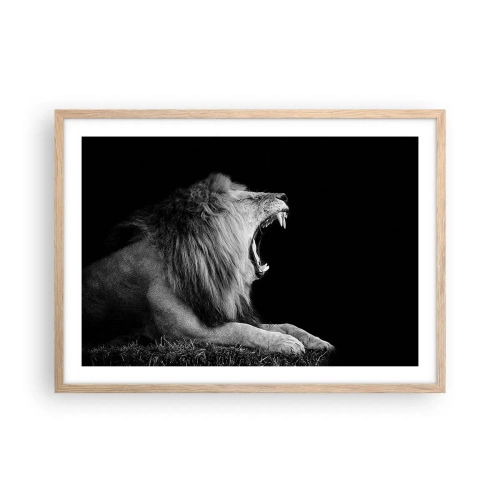 Een poster in een licht eiken lijst - Zonder enige twijfel - 70x50 cm