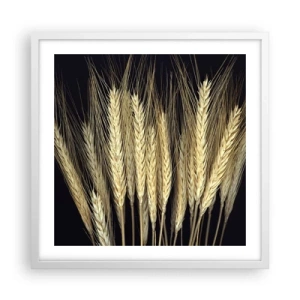 Poster in een witte lijst - Rustieke magie - 50x50 cm