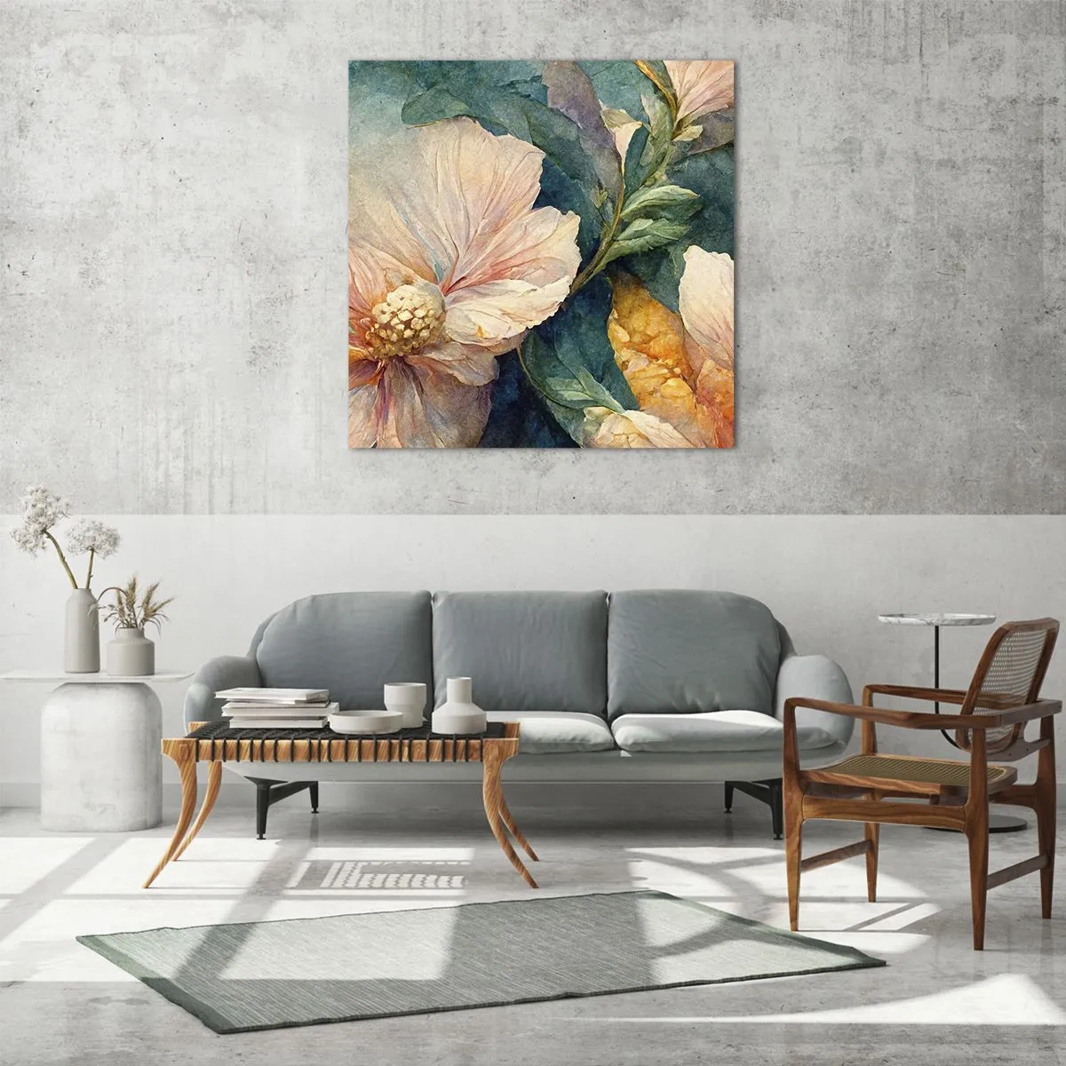 Schilderen op glas - Gewoon subtiliteit - 70x70 cm