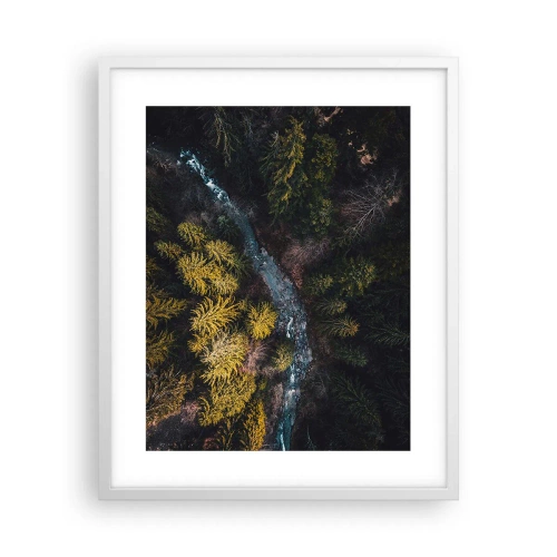 Poster in een witte lijst - Snel, sneller en sneller - 40x50 cm