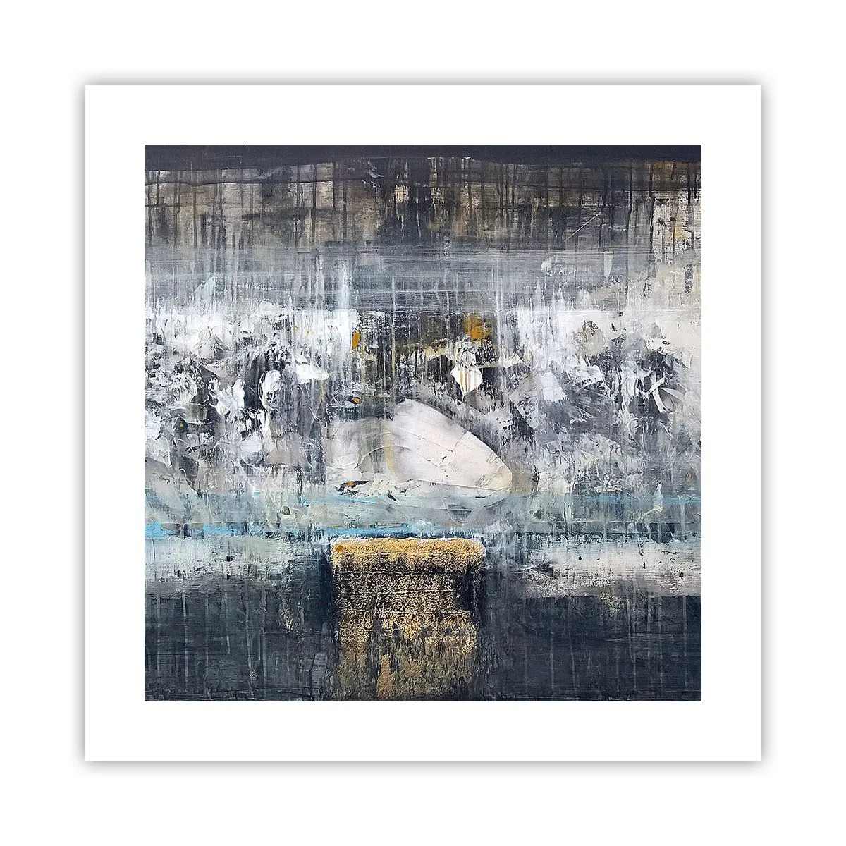 Poster - Als op ijs, als zo moeizaam - 40x40 cm