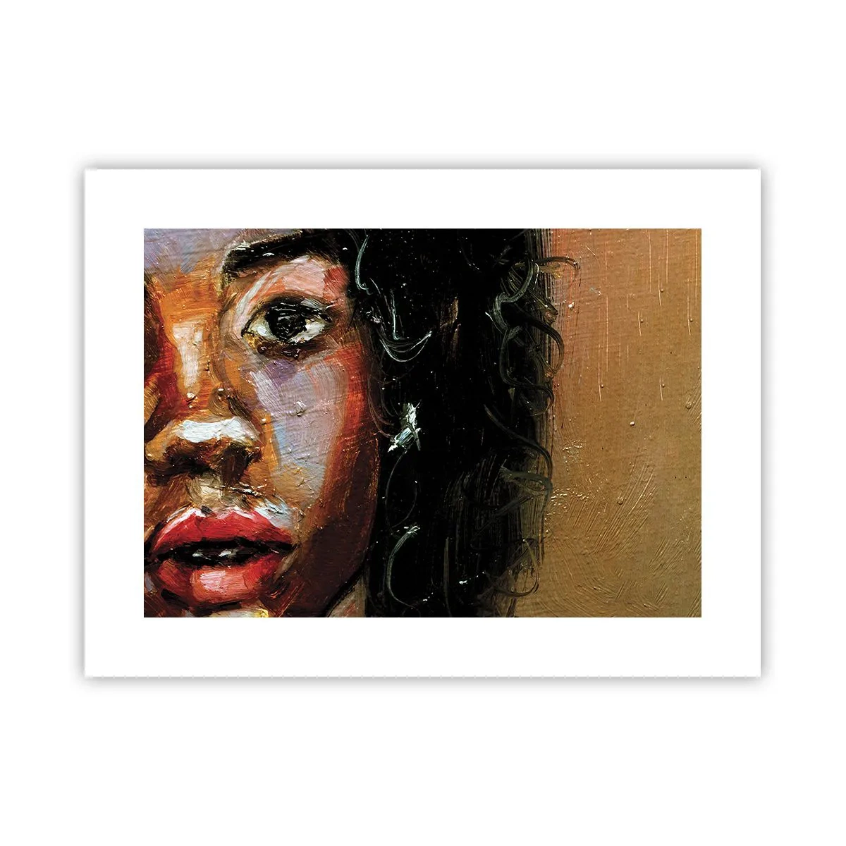 Poster - Zwart en gloed - 40x30 cm