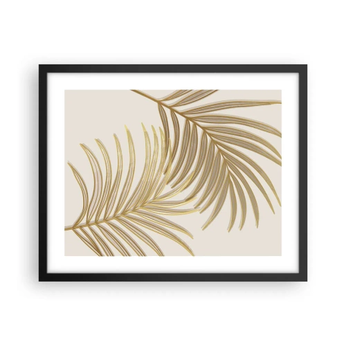 Poster in een zwarte lijst - Gouden Palm! - 50x40 cm