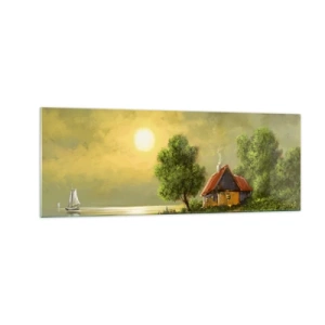 Schilderen op glas - Mooi, als een foto - 140x50 cm