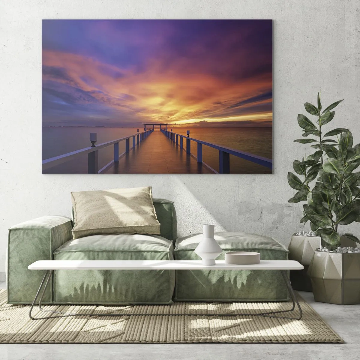 Schilderen op glas - Zonder einde - 100x70 cm