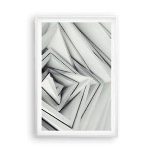 Poster in een witte lijst - Scherpe hoeken knoppen - 61x91 cm