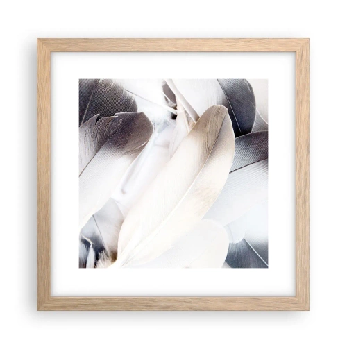 Een poster in een licht eiken lijst - Bijna engelachtig - 30x30 cm