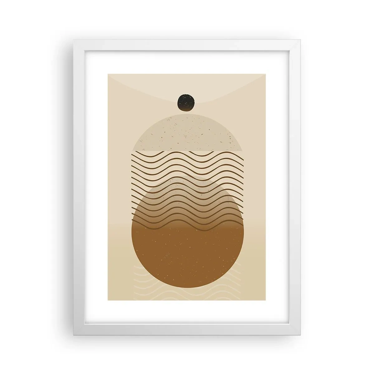 Poster in een witte lijst - Over de oorsprong van geometrische figuren - 30x40 cm